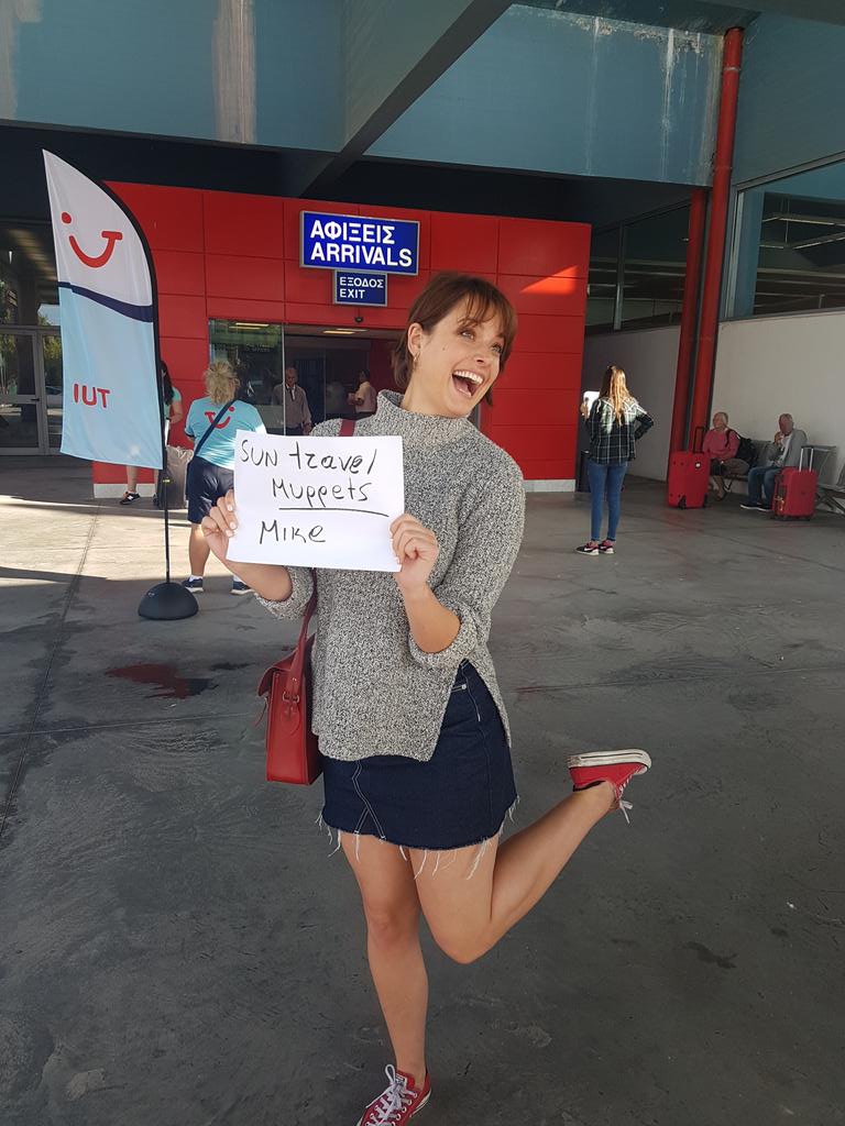 JaneLedsom's tweet photo. @seasons_sitcom @hannahbritland safely here! #filming #sitcom #onlocation #seasons #toughgig #levkas #yassoo #greece #welcome #mwah 😚 https://t.co/ae6GyjcJFV