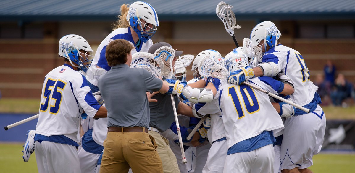NCAADII's tweet photo. Limestone is in #D2MLax Championship game for the fourth straight year! Saints will play Merrimack Sunday at Gillette Stadium. #MakeItYours https://t.co/8jYQfMn7yz