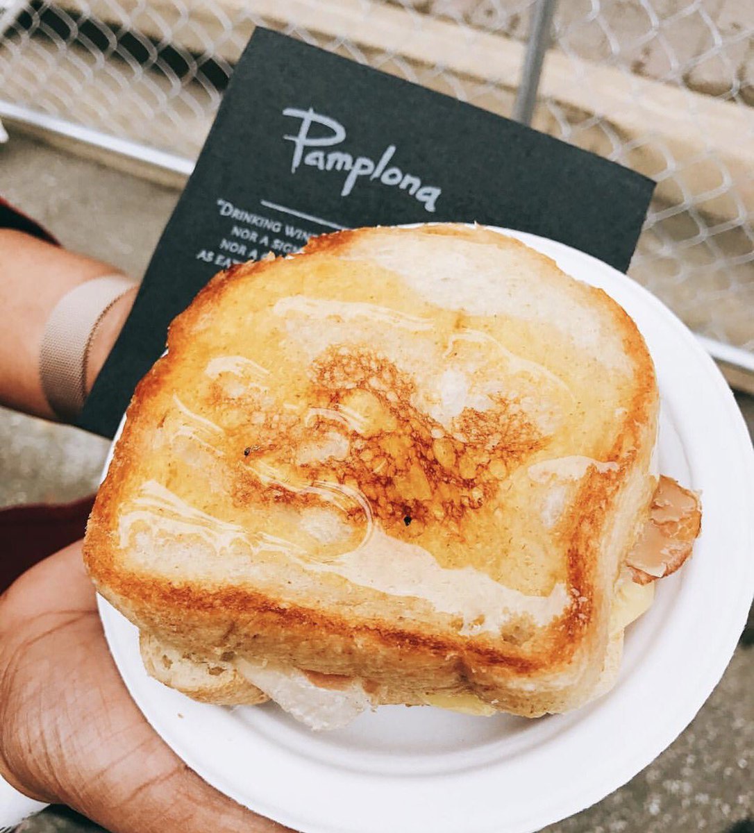 FoodieSplurge's tweet photo. Spanish Grilled Cheese at @pamplona_va was delicious at @TasteArlington !!! Definitely need to make our way to the #restaurant! https://t.co/sdvssdrhj0