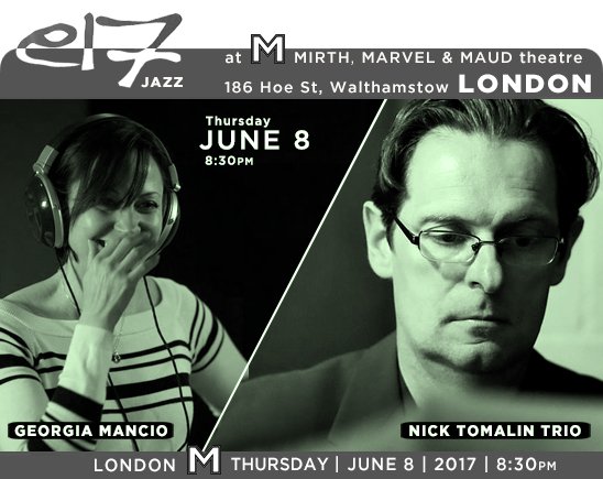 →<a href="/e17jazz/">e17jazz</a> <a href="/MirthMarvelE17/">Mirth Marvel & Maud</a> #London
@GeorgiaMancio NTomalin
→youtube.com/watch?v=HLlVtL…
→soundcloud.com/nick-tomalin/n…
Tickets
→wegottickets.com/event/395806