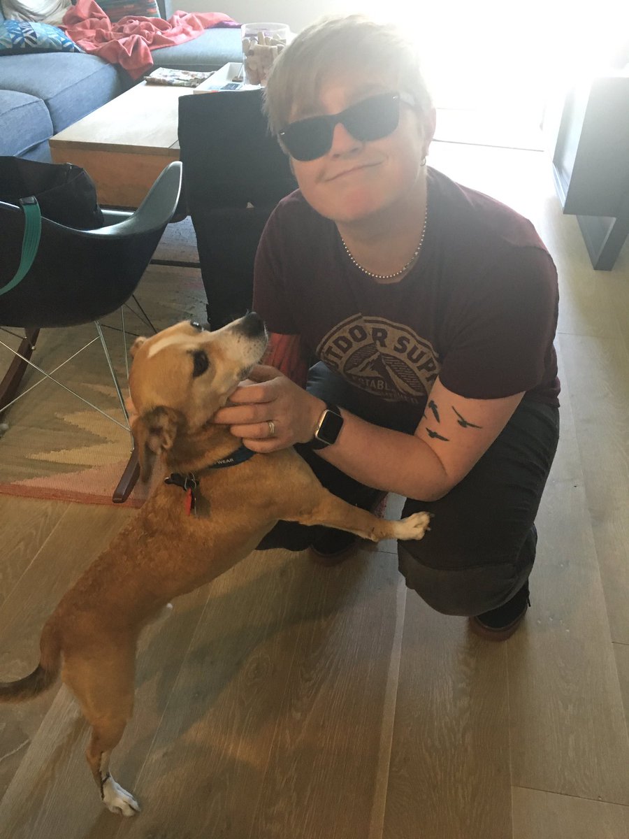 macshawthedog's tweet photo. Yay! @allisonacs is home! https://t.co/qgDmvjvh0Y