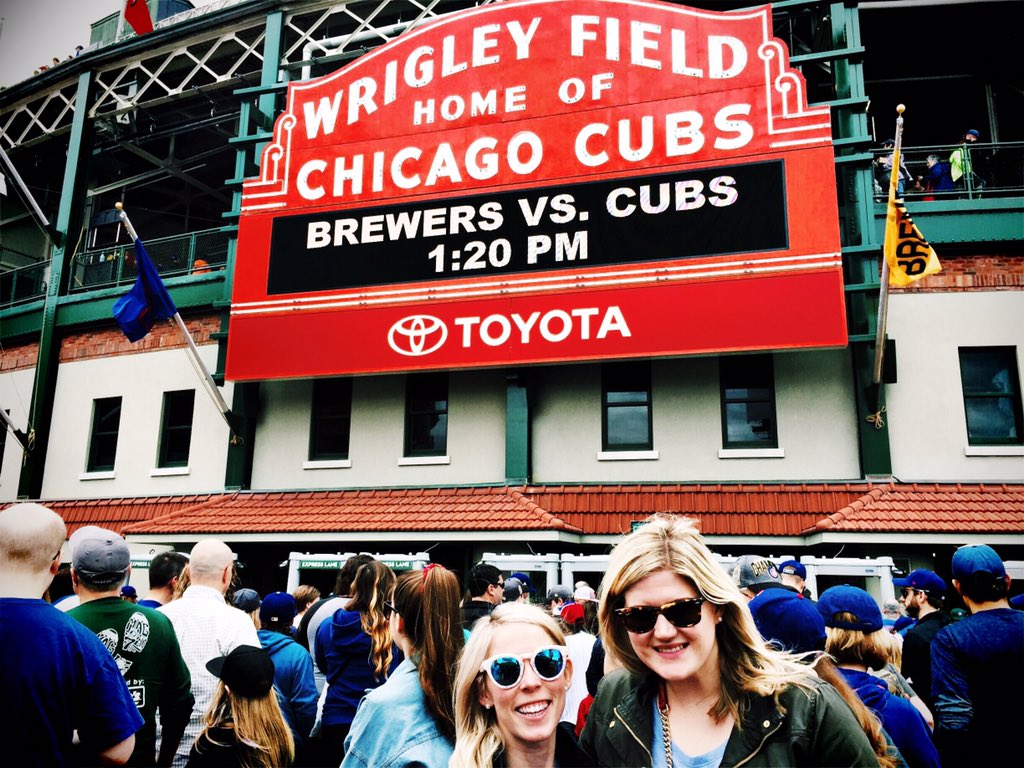 Had the best time at the <a href="/Cubs/">Chicago Cubs</a> game today! ❤️🐻💙 #FlyTheW #WorldChampionChicagoCubs