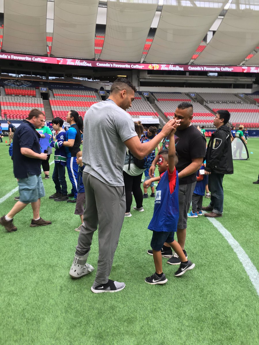 WhitecapsFC's tweet photo. Sunday Funday at the #CANSportsDay! ⚽️ #VWFC https://t.co/2jrEWKyHt4