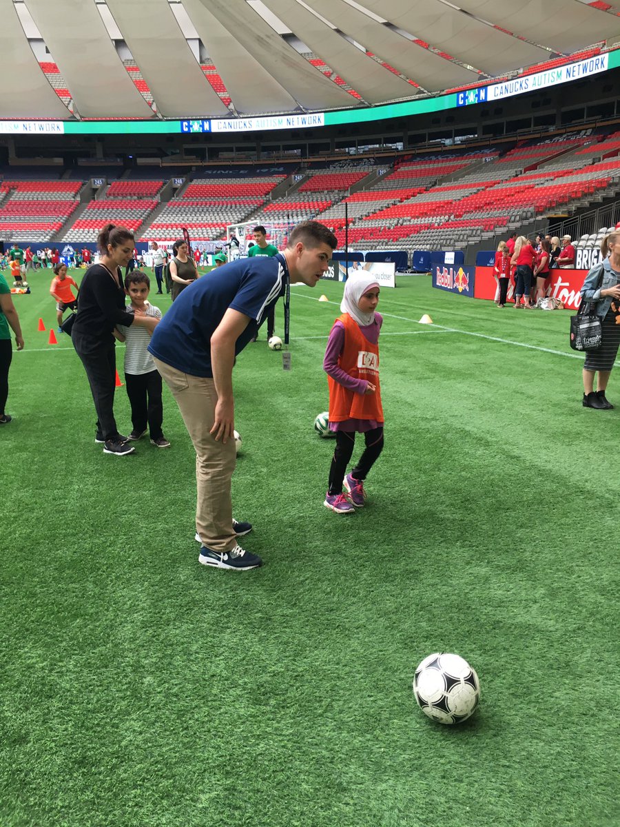 WhitecapsFC's tweet photo. Sunday Funday at the #CANSportsDay! ⚽️ #VWFC https://t.co/2jrEWKyHt4