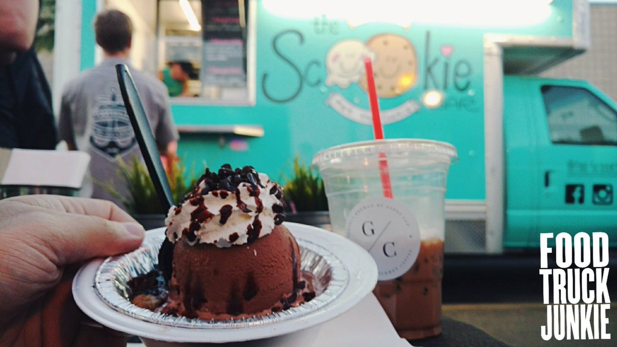 FTJunkie's tweet photo. What pairs with a #Chocolate Overload #Scookie from @TheScookieBar? How about an iced Espresso beverage from @Gypsy_Cup? ~FTJ #Heaven https://t.co/47cu9M31mz