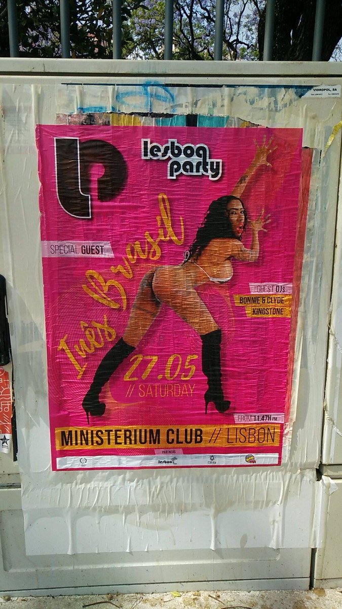 LesboaParty's tweet photo. Já estamos nas ruas de Lisboa.
LESBOA PARTY convida @InesBrasilTV .
27 de MAIO // MINISTERIUM Club // Lisboa https://t.co/6rQznJGYc2