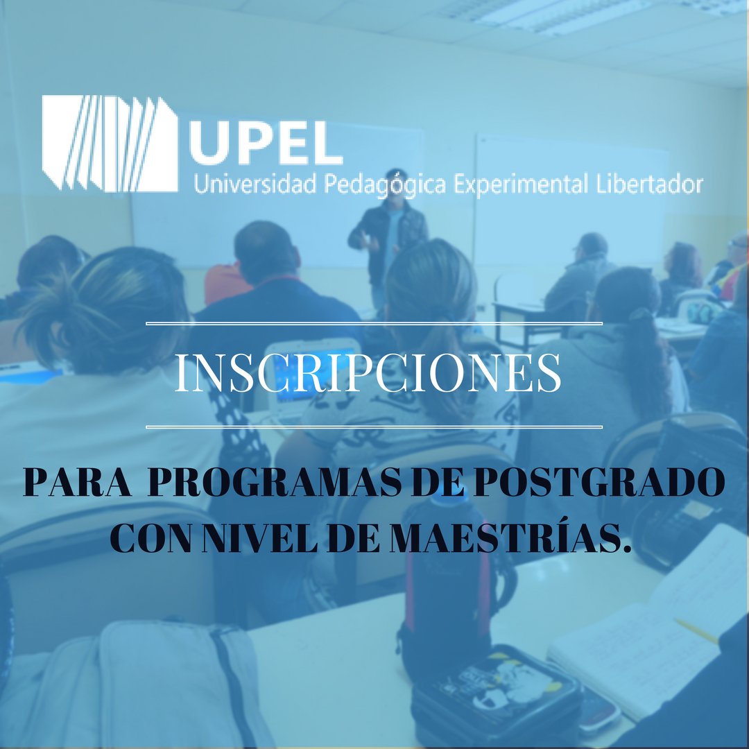 MasterUpel's tweet photo. .UPEL Paraguaná inició inscripciones de Postgrados a nivel de maestrías #Falcón #UPEL #Paraguaná https://t.co/yoAch8oYfo https://t.co/UNqAWVWBiZ