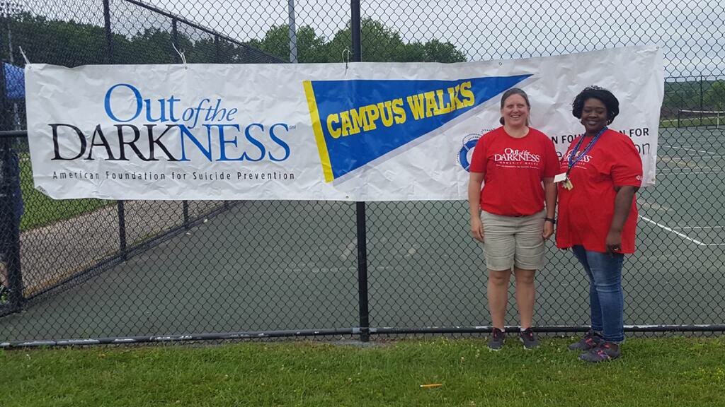 BlakePrincipal's tweet photo. 200+ people attended Blake's 2nd Out of Darkness Walk this morning, for suicide prevention awareness! Thank you Ms. Simms and Ms. McMillan! https://t.co/haa5yoyFWZ