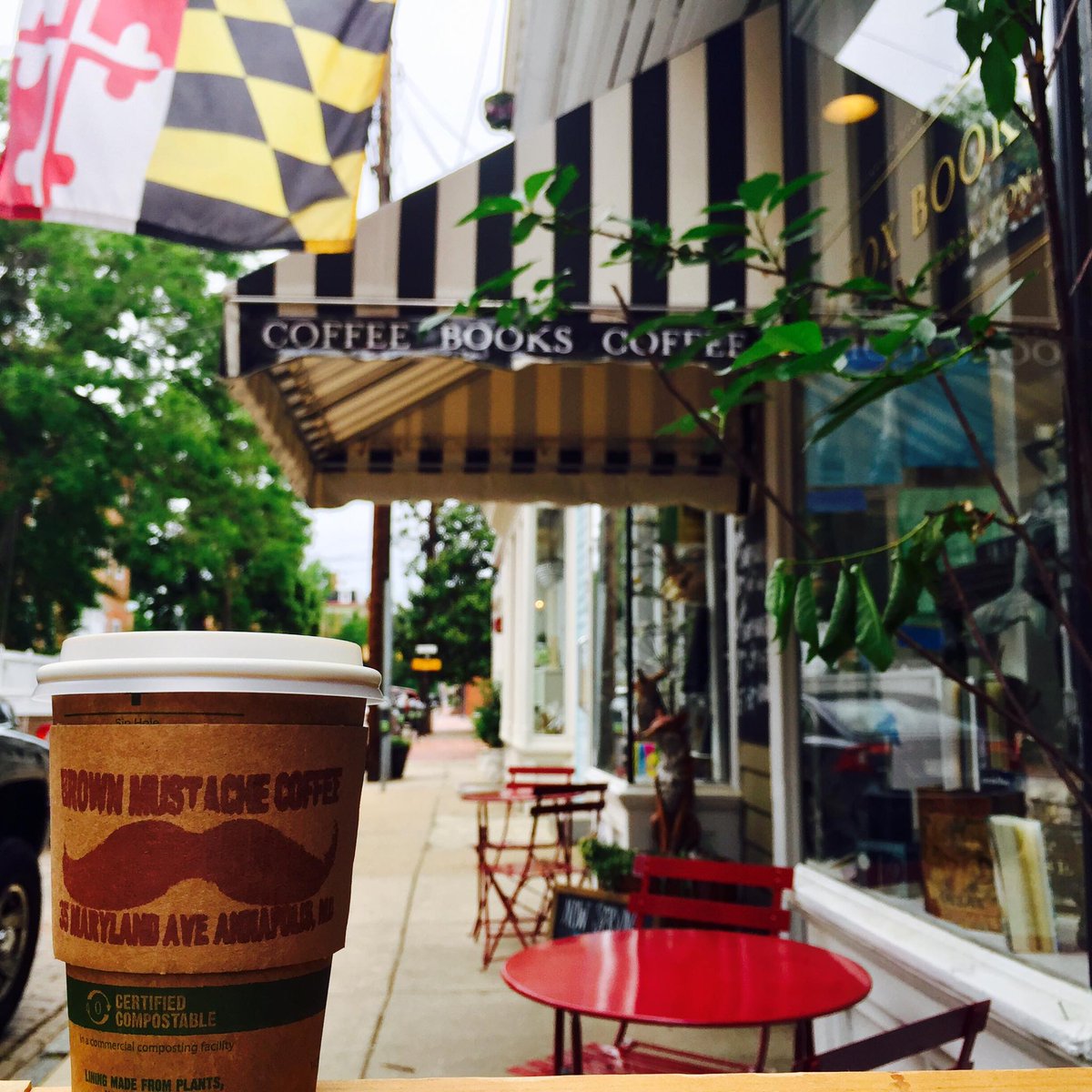 BrownMustache's tweet photo. @BrownMustache Coffee keeping it local! 🌻Serving @ceremonycoffee &amp; espresso, @Nicefarmsllc milk &amp; @BreadButterKit parfaits, scones, &amp; wraps https://t.co/wd7soBGlt1