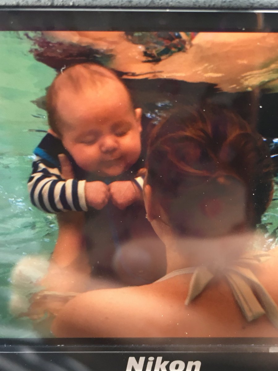 Kadie1989's tweet photo. @WaterBabies Edward had his first lesson today and slept throughout 🙈 #sleepybaby #firstswimminglesson #bringonnextweek https://t.co/vyaJ8L2gPJ
