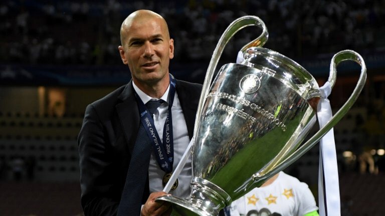 ThePools_'s tweet photo. Zinedine Zidane - 18 months as a manager:

🏆 La Liga
🏆 Champions League
🏆 Club World Cup 
🏆 Super Cup

Another Champs Lge Final to come... https://t.co/gKPyNiZTRo