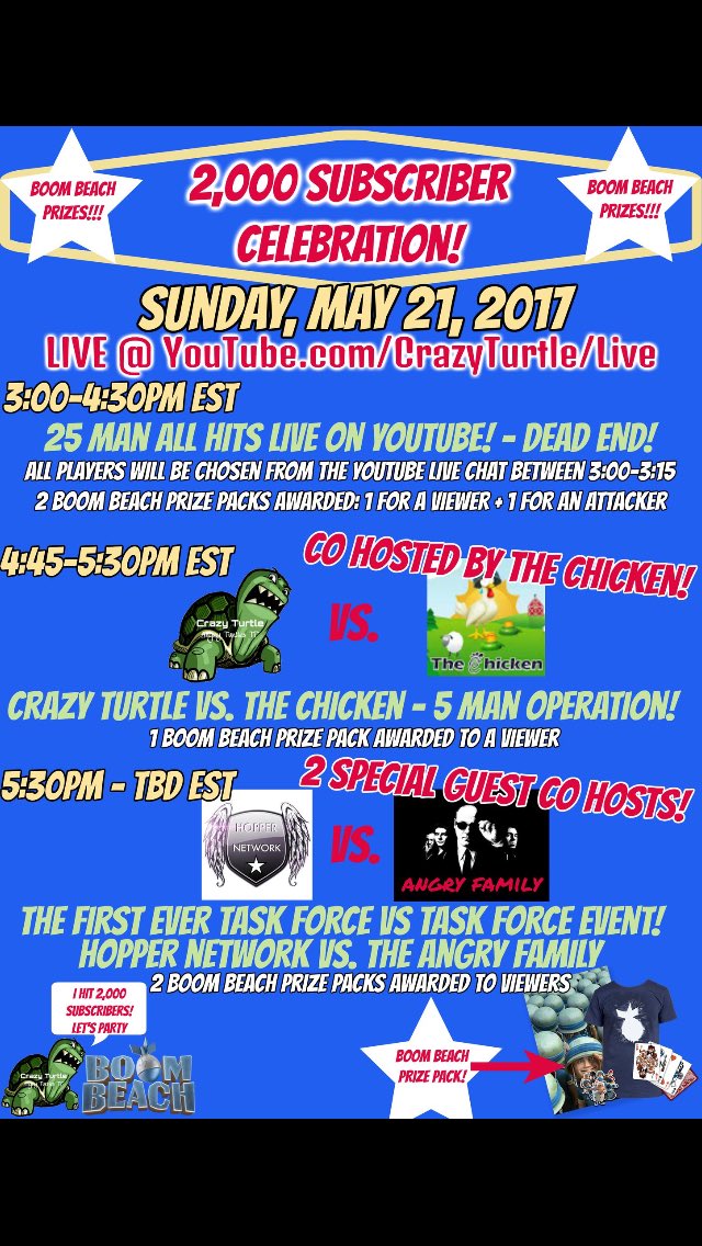 BoomSchweiz's tweet photo. 🎉Live🎉Join the Fun!
#boombeach #crazyturtle
Link to the Live Stream:
https://t.co/sOcH6UOFFO https://t.co/1dgWseyJZ0