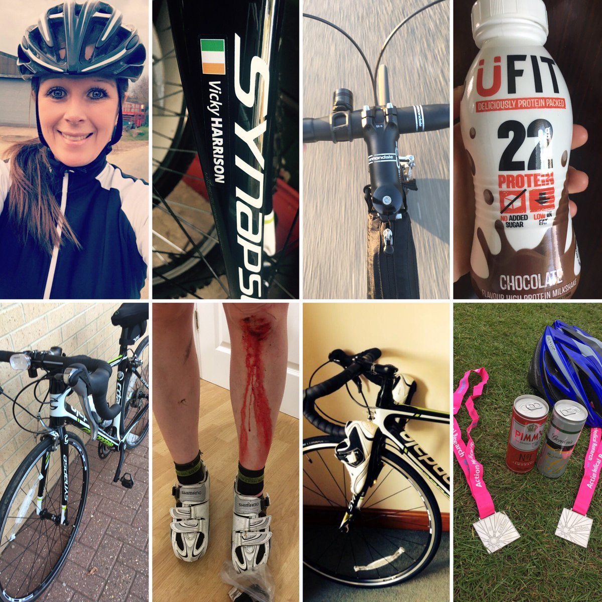 Vicky1Harrison's tweet photo. 6 wks to go... pls keep on sponsoring us. Training 110% #challenge #cycling #175miles https://t.co/oRyOfAAxZf #bloodsweatandtears https://t.co/iMMGW1JjSx