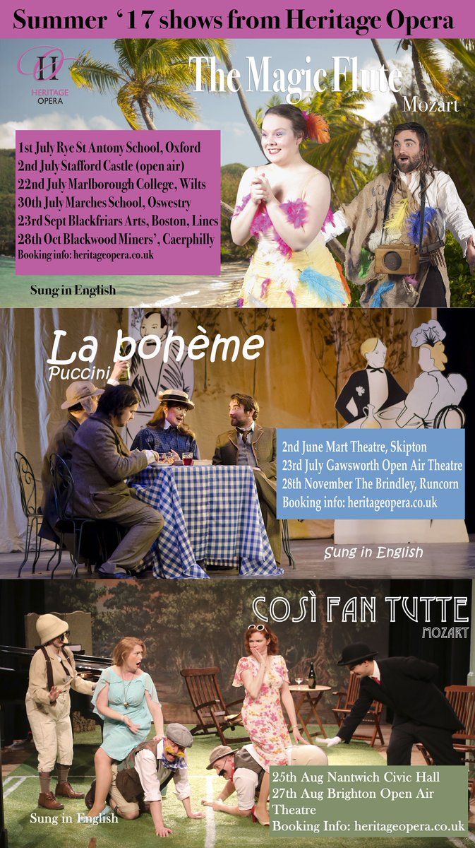 lots of lovely shows this Summer!