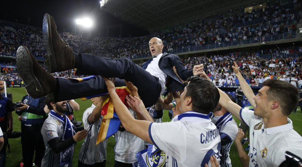 marca's tweet photo. Zidane: "Para mí, #LaLiga española es la más bonita y ganarla es increíble" https://t.co/RxweIeIdOg https://t.co/FuC4i2Ui8R