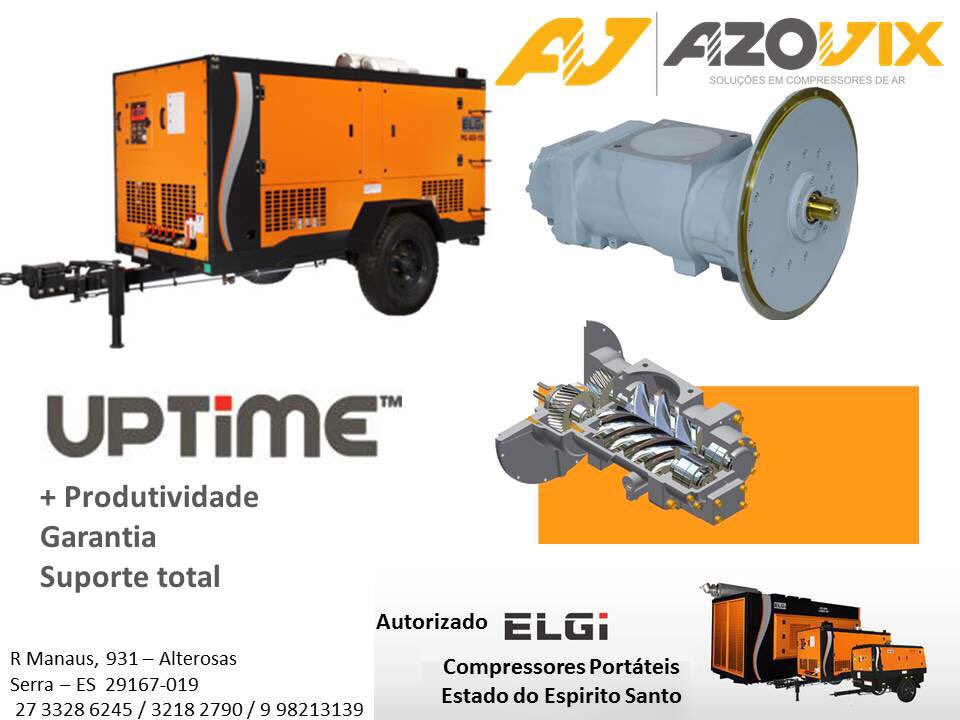 Azovixcomp's tweet photo. Compressor de ar da Marca ELGI. Robustez e alta vida útil . #uptime #compressordear #vitoriastonefair https://t.co/uhC9y51gJx