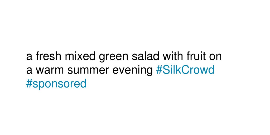 OfficialMeganE's tweet photo. What’s your favorite plant-based meal? #SilkCrowd #sponsored https://t.co/wxJyeuCHIA