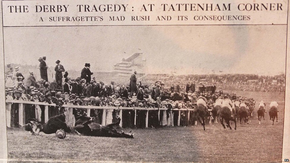 thelizcarr's tweet photo. June 8 - election day &amp; anniversary of Suffragette Emily Davison's death who was trampled by a horse while protesting for her right to vote https://t.co/mzgGy09Wzy