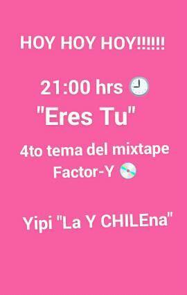 yipilaychilena's tweet photo. "Eres Tu", Hoy vรญa #Youtube :
๐ https://t.co/sqSqNUcEJh ๐
#YipiLYCH #EresTu
#Factor_Y https://t.co/5WZhlUryjf