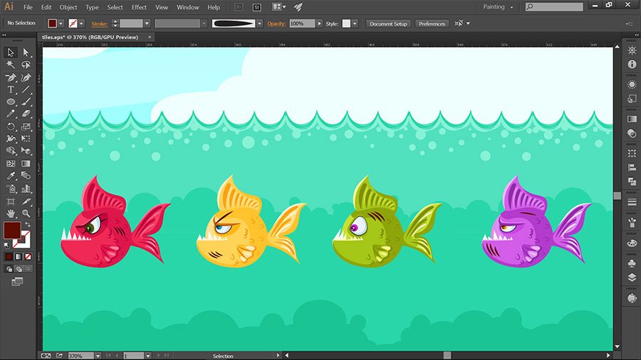 tgart2d's tweet photo. Gang of Piranhas 🐟 #indiedev #gamedev #gameart #screenshotsunday #tgart2d https://t.co/H0YGeJFjv1