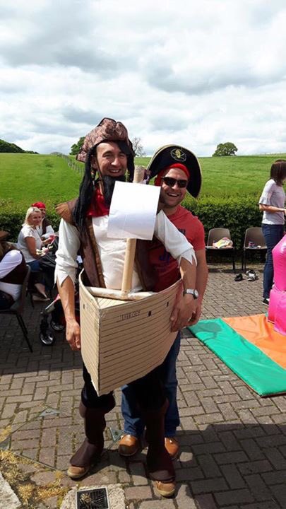 MarkBagnall's tweet photo. From pirate to super hero... #pirate #Spiderman things you do for and with your friends @groovy_uv https://t.co/RlcyzqlZSp