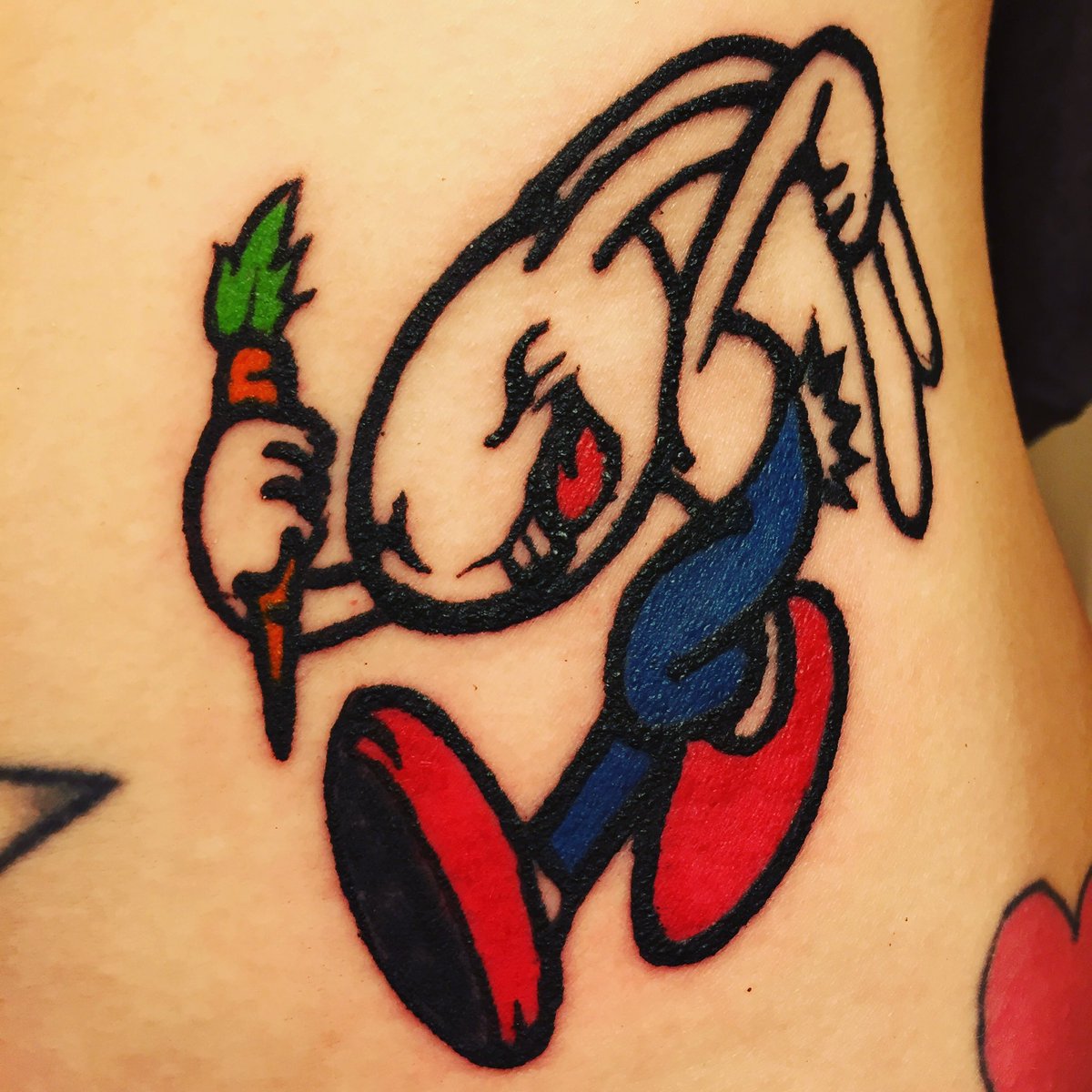 carligibson's tweet photo. Since I'm seeing a lot of @blink182 tattoo tweets today... here's mine🐰 https://t.co/HdveWQwQho