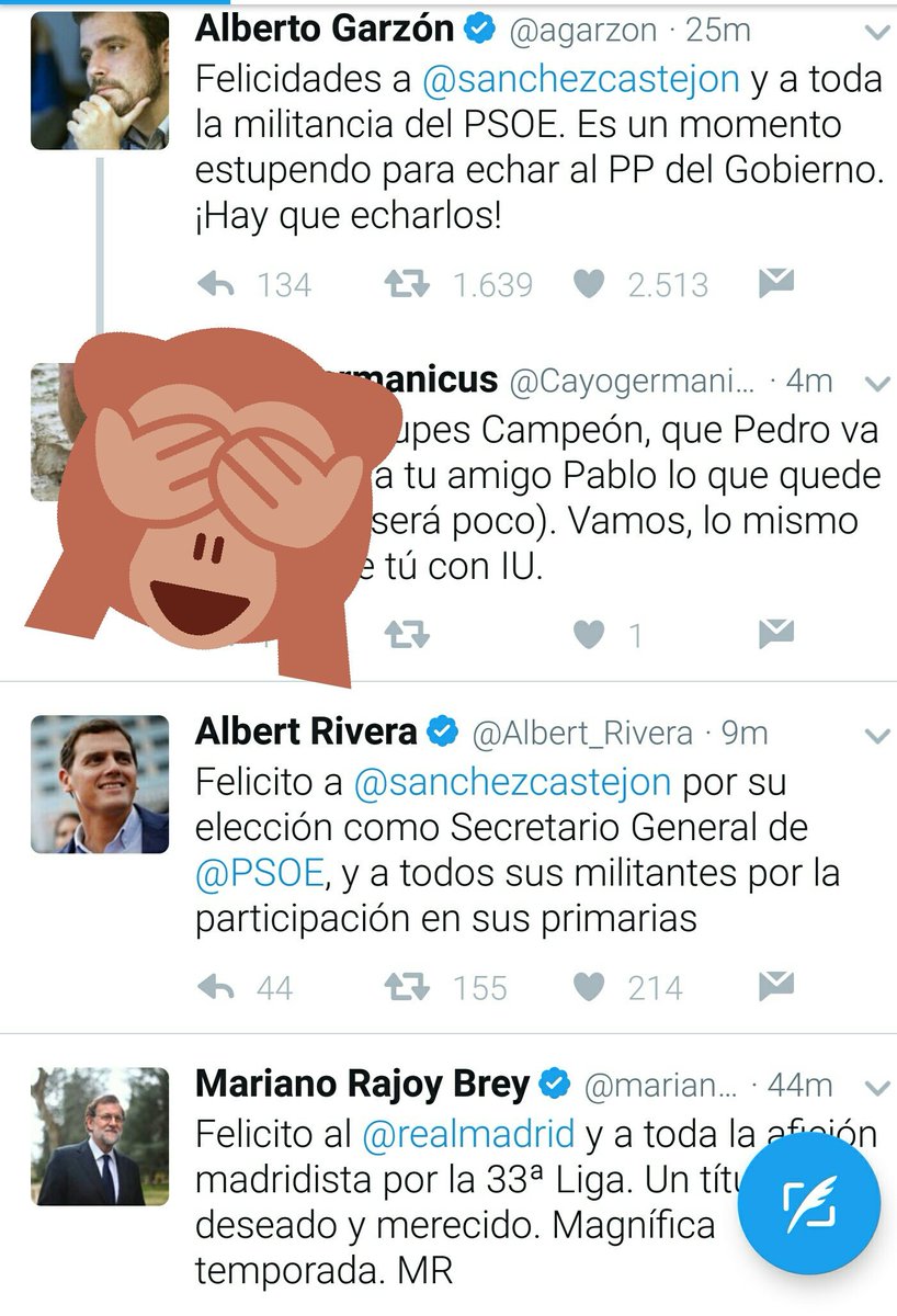 Queda claro el principal pensamiento de cada cual...