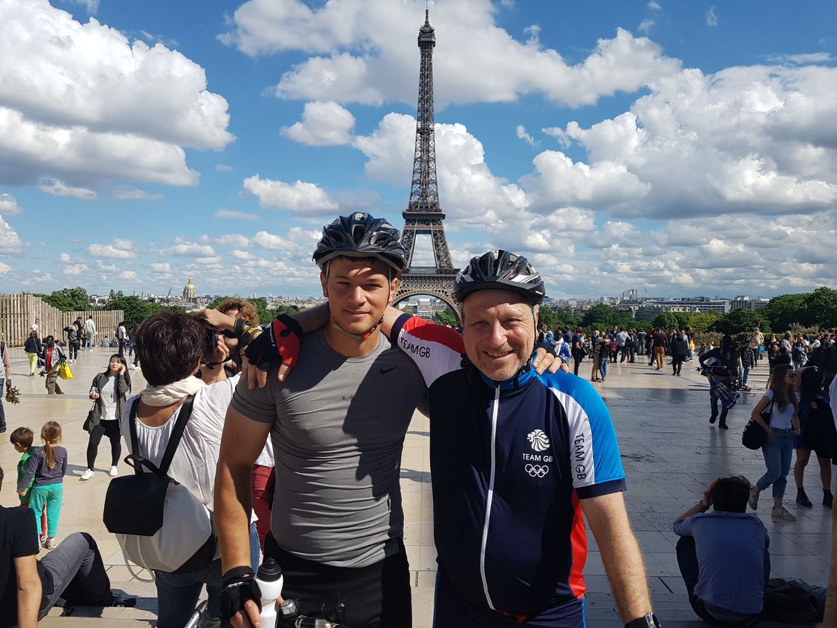 WCushway's tweet photo. Smashed it... London 2 Paris with my son Will https://t.co/XGPnhdpHbD