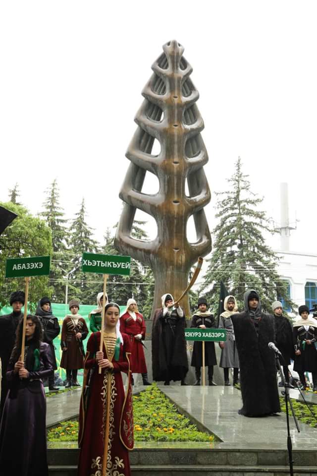 CRO_Adiga's tweet photo. Photos from #Nalchik city in Kabardino-Balkar republic for the remembering of the #Circassian_Genocide. https://t.co/qDtBFzS5iB