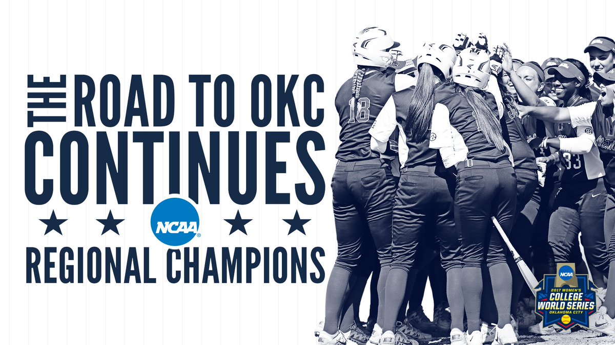 OleMissSoftball's tweet photo. Your Rebels beat UNC 7-2 and advance to super regionals!! WE ARE OLE MISS! HYDR!
#HottyToddy #RoadtoWCWS https://t.co/bED12EouER