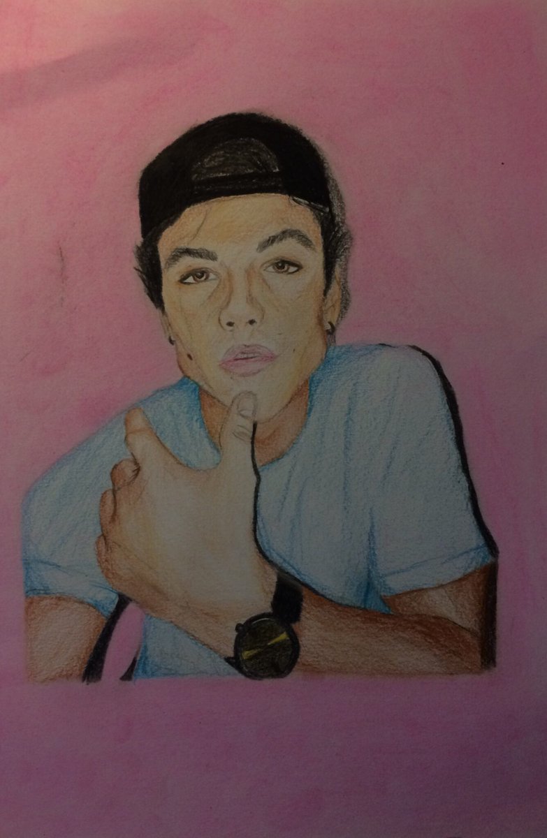 fwkingcalum's tweet photo. one of my first colored drawings ✨🌸 hope u like it @EthanDolan 💘 https://t.co/QIP9ovr5WW