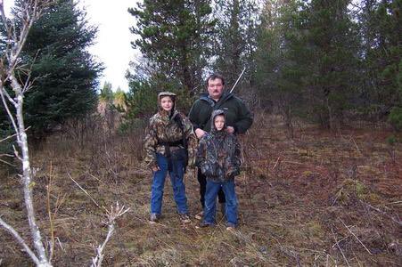 Flashback to the days of a full head of hair with my two boys