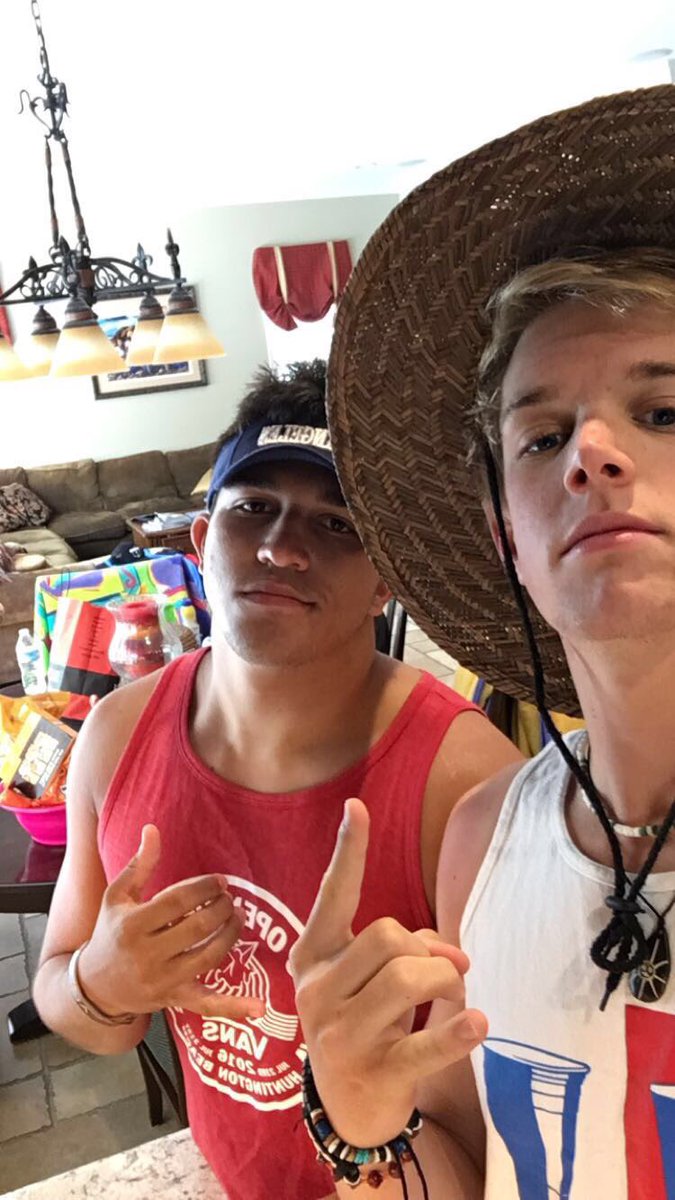 cooperlangston1's tweet photo. Happy birthday to the day 1, let's have another sick summer 😎 love you bro https://t.co/58kFm4SNpE