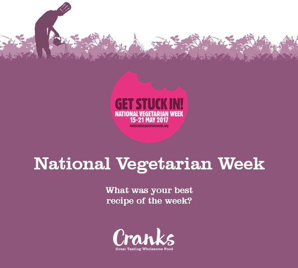 CranksFood's tweet photo. We're drawing to the end of @vegsoc #NationalVegetarianWeek. Hope you've all had a great week &amp; gained some great veggie inspiration too! https://t.co/VkaJ6ubXmF