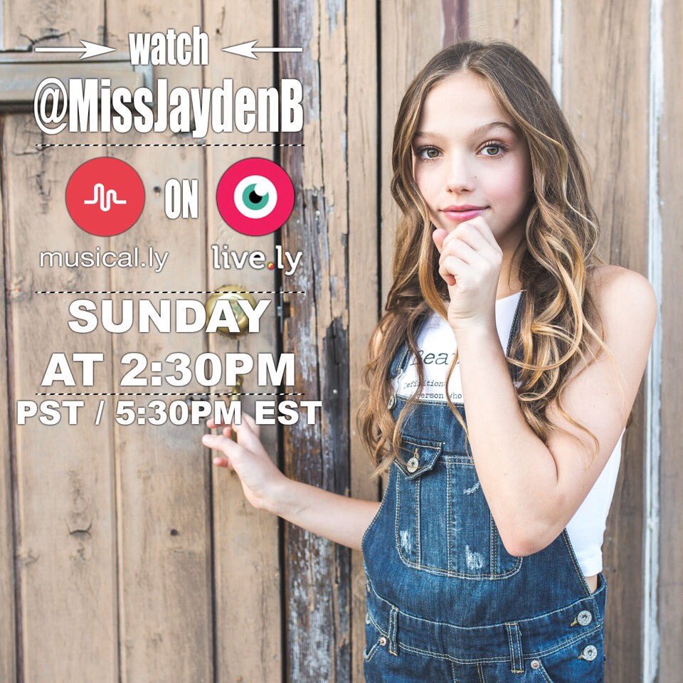 missjaydeenb's tweet photo. #livestream tomorrow, Sunday, Sept. 25th 2:30pm PST USA @livelyapp_  @musicallyapp Join! #fanmail #guesting https://t.co/7y0PVtMFwd