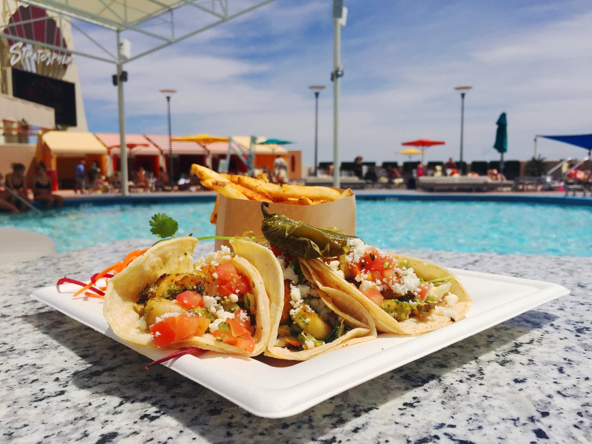 VegasStripDaily's tweet photo. RT @LVStratosphere: Try our tacos with a little heat before you chill out at #ElationPool. https://t.co/uIaIfCMdLK