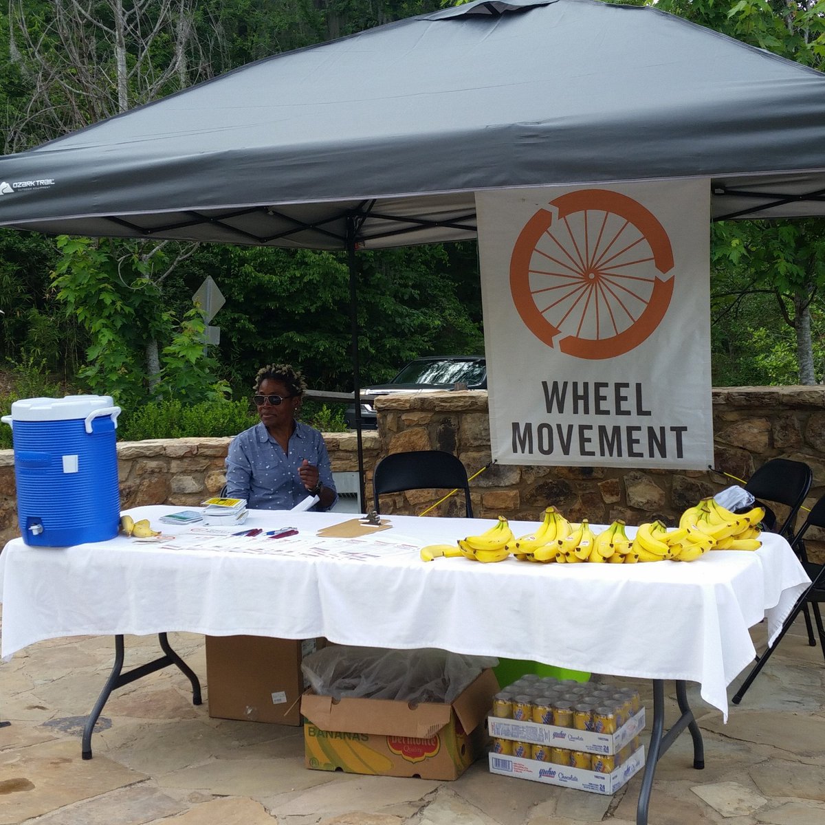 WheelMovement's tweet image. Wheel Movement at Augusta Canal Headgates receiving riders from the 25th Andy Jordan's  Lock-to-Lock Ride giving out Yoohoos and Bananas