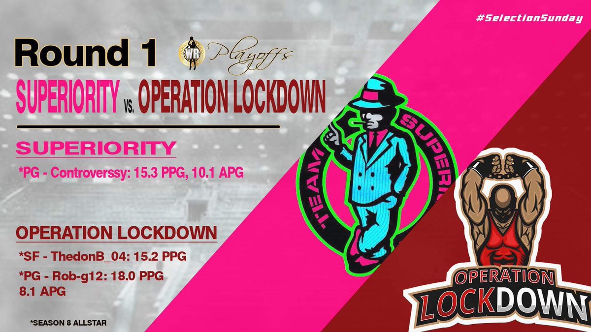 WRProAmLeague's tweet photo. Superiority vs Operation Lockdown round 1 matchup tune in live https://t.co/kqqiF9cgVv https://t.co/GcRloHxnPU