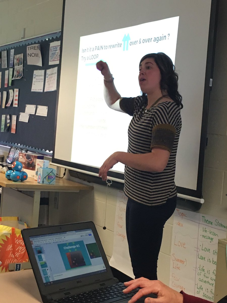 Coding with <a href="/JLenore24/">Jessica L. Williams</a>!! So awesome!! #EdTechTeam