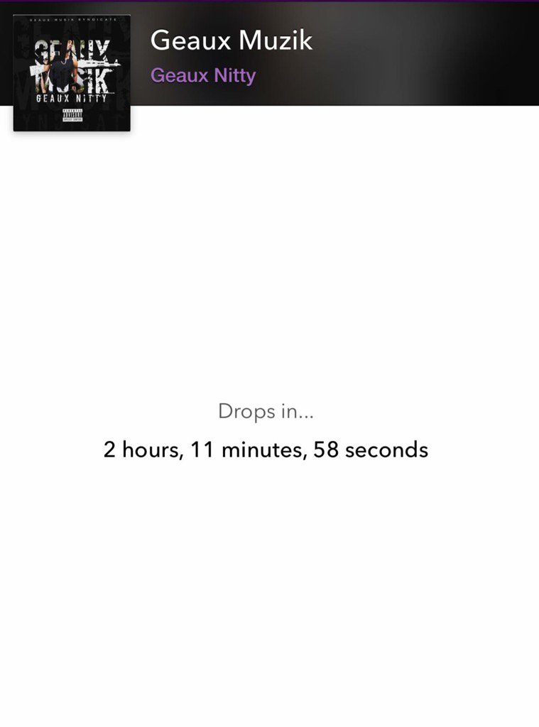GeauxNitty's tweet photo. Dropping @ 7 #GeauxMusik https://t.co/95F70tCcqe
