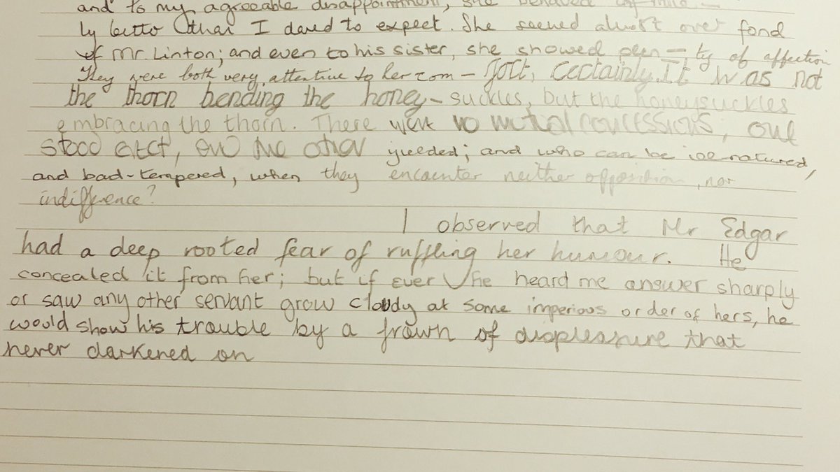 frankymaryjane's tweet photo. Wrote a line in Emily Bronte's #WHmanuscript today #BronteBicentenary #BronteMuseum #Haworth @BronteParsonage 😍😍 https://t.co/ldim9j1oSW
