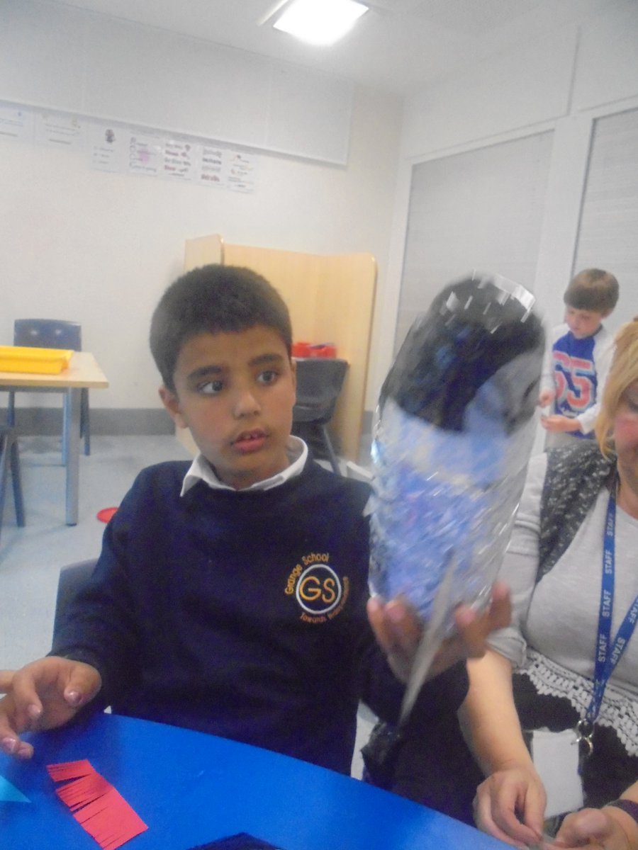 DiamondClassP4's tweet photo. Topic transport. Making rockets out of junk modelling. 54321 lift off! #grangemcr https://t.co/ZfH2irBNFg