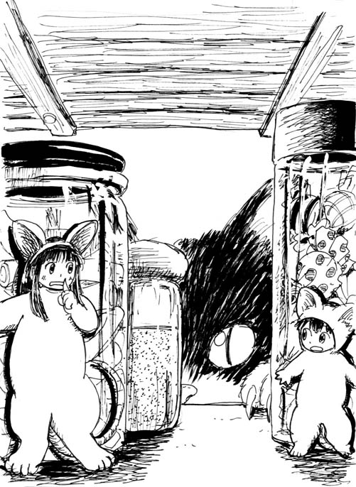 ぽっちゃりお腹のほうが可愛いかな。 
