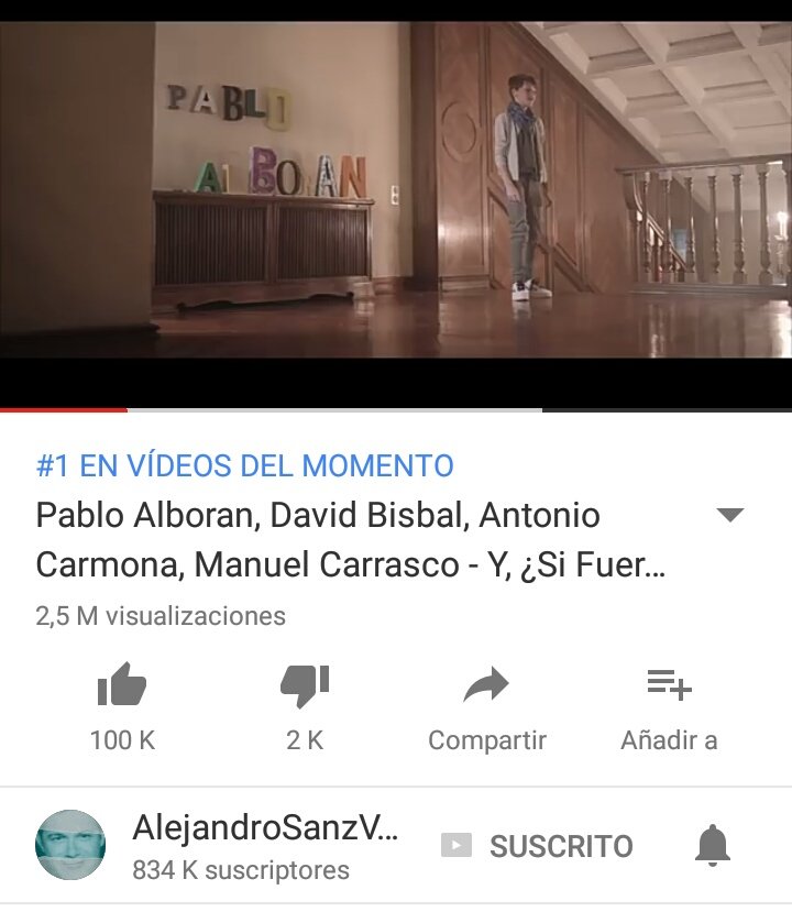 doalcarcarmen's tweet photo. La música manda a callar al hambre.
El #videoclip #YSiFueraElla supera ya
los 2,5 M de visitas @AlejandroSanz #SaveCildren #MásEsMás 🙌👏 ! https://t.co/LJ9BUPuoMn