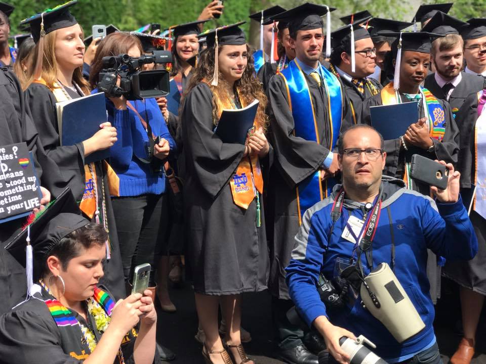 WeStandForND's tweet photo. Photos and videos from our small ceremony following #walkoutND https://t.co/L0HNFBDIRZ https://t.co/zA8fjPgfje