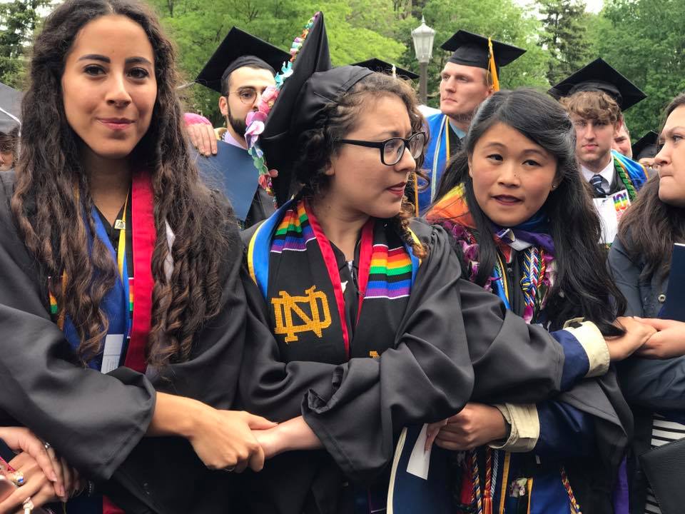 WeStandForND's tweet photo. Photos and videos from our small ceremony following #walkoutND https://t.co/L0HNFBDIRZ https://t.co/zA8fjPgfje