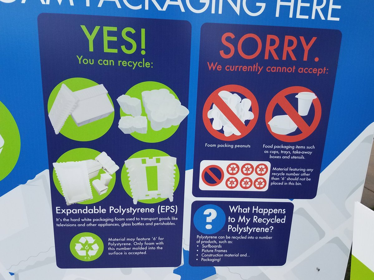 ruthrichterne's tweet photo. Recycle styrofoam in Omaha @Plastilite #RecycleEPS @greenbellevue https://t.co/6WiAFgfQfk