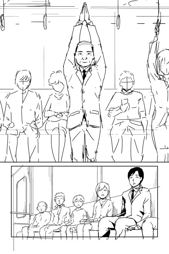 冤罪痴漢に備える！体幹も鍛える一石二鳥のポーズw