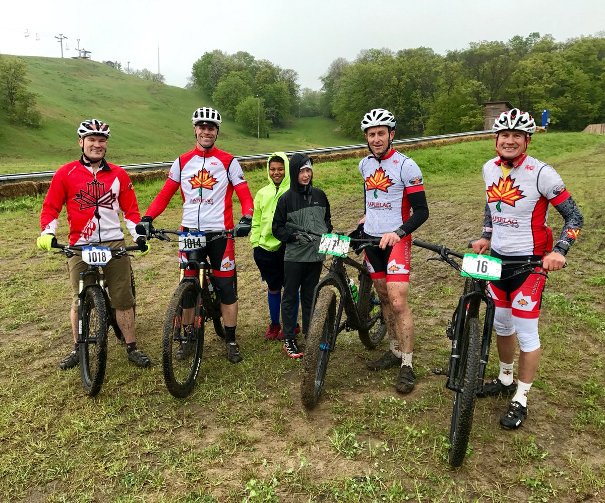 racemaplelagmtb's tweet photo. Comp/Expert riders post race @DetroitMountain @MnMtbSeries Track perfect last lap. Great job all team riders today in variable conditions. https://t.co/63tJU63kmm