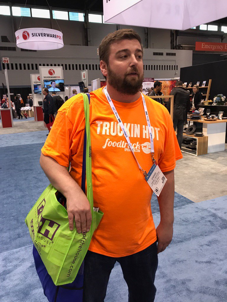 katmdoyle's tweet photo. @NRAShow attendees wearing @foodtruckop shirts. #thankforthesupport https://t.co/xp3Tozn34A